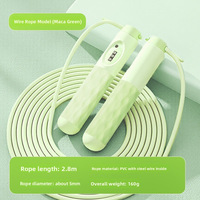 Corde à sauter en gros avec âme en fil d'acier de 2,8 m, câble de saut durable recouvert de PVC pour l'entraînement physique à domicile et en extérieur