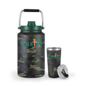 Growler de bière sous vide en acier inoxydable isolé <span class=keywords><strong>à</strong></span> double paroi de grande capacité avec <span class=keywords><strong>verre</strong></span> <span class=keywords><strong>à</strong></span> bière - Product Image 5