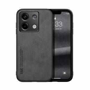 Funda delgada de cuero de lujo para teléfono, funda con sensación de piel de bebé con soporte magnético para coche para Redmi Note 13 5G - Product Image 5