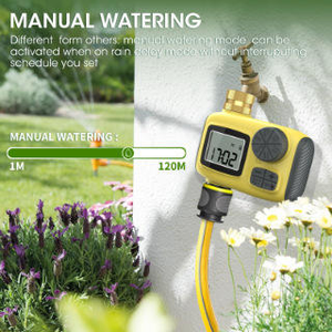 Programmateur d'arrosage numérique automatique pour jardin, dispositif de temporisation d'irrigation extérieure, programmateur d'irrigation agricole avec mode de report en cas de pluie - Product Image 3