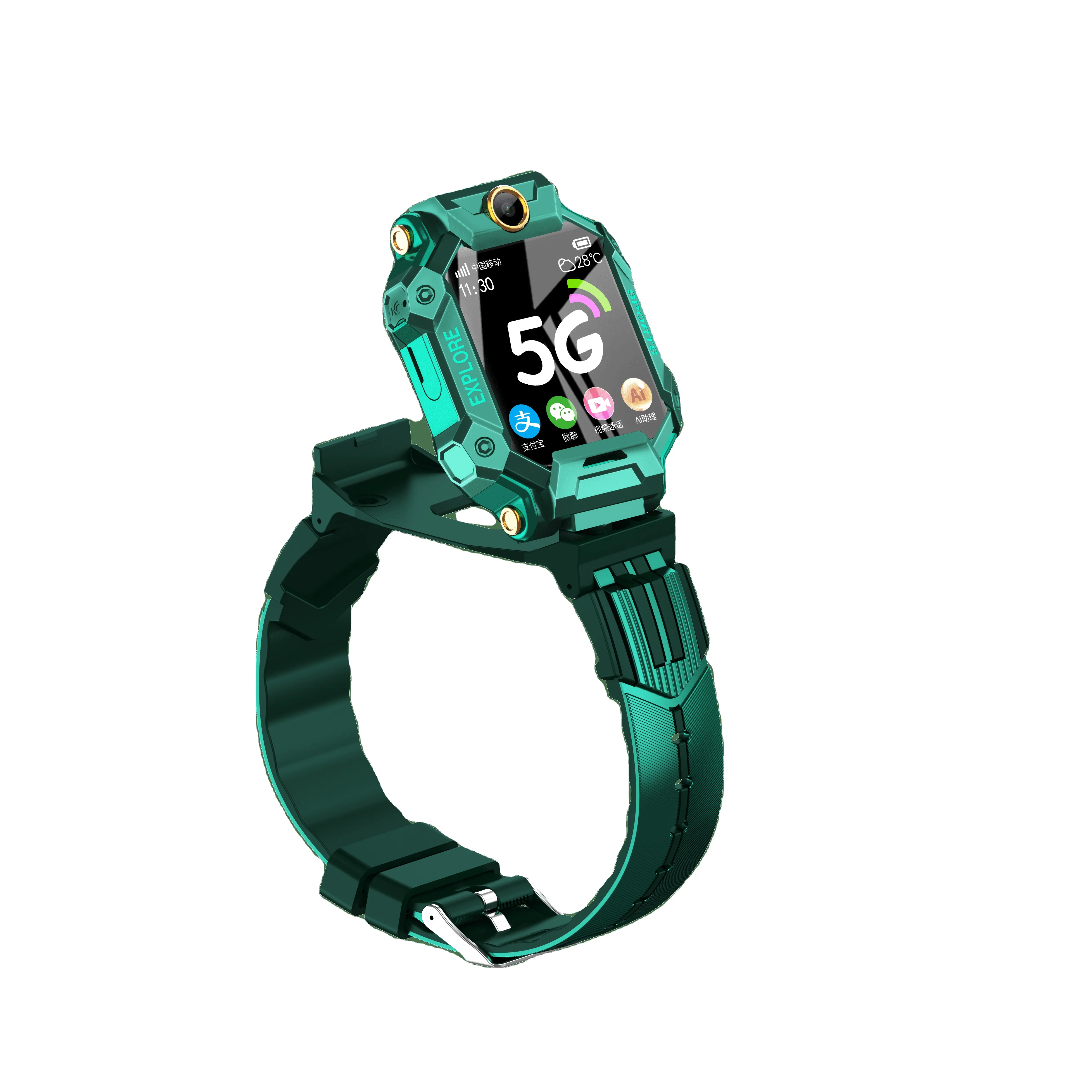 Vendite Z8 Q19 Kids Smart Watch Rohs Ce 5g Gps Smart Watch Sim Card SOS Video Call Message Smartwatch per ragazzi e ragazze