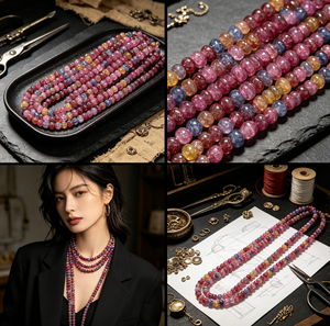 Venta al por mayor <span class=keywords><strong>de</strong></span> fábrica: Cuentas <span class=keywords><strong>de</strong></span> cristal facetadas <span class=keywords><strong>de</strong></span> 5x8mm con forma <span class=keywords><strong>de</strong></span> ábaco, multicolor, efecto craquelado, accesorios para la fabricación <span class=keywords><strong>de</strong></span> joyas. - Product Image 6