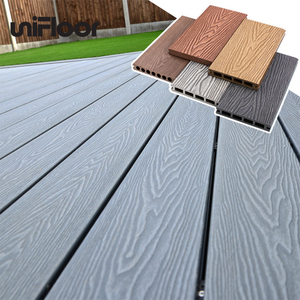 Cèdre creux résistant aux intempéries pour l'extérieur Co-extrudé WPC Deck Floor Covering Board - Product Image 3