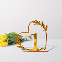 Numéros de table modernes en acrylique doré effet miroir (1-20) pour centres de table et marques-places de mariage – Vente en gros