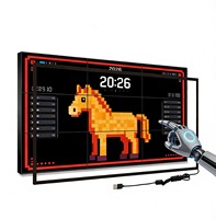 Nouvelle tablette de conférence de 23,6 pouces avec écran tactile infrarouge, cadre anti-interférence de la lumière forte, utilisation commerciale de bureau, USB ROHS