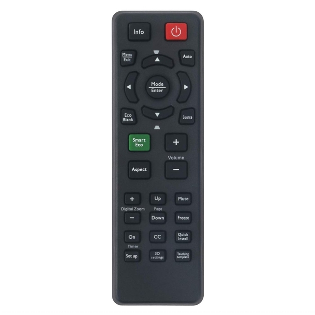 RCX022 RCX012 Remote Control Replacement for Benq Projectors Black 5J J9V06.001 RC02 MS517 MX518 MW519 MW663 MX520