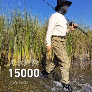 Fishing Waders Half Body Waterproof Pants For Men Stream Fly Lure Fishing Gear 15000mmH2O - Product Image 1