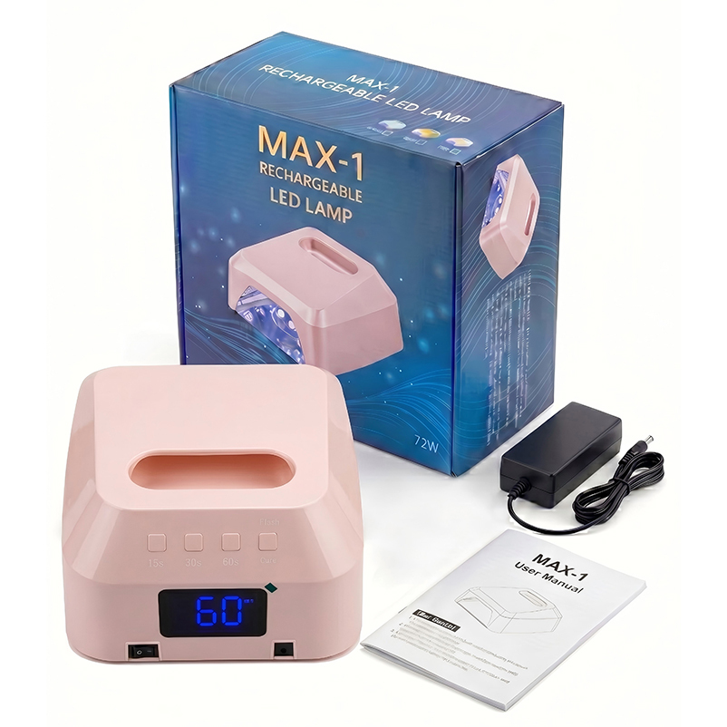 2026 New Salon UV Lamp Nail Dryer Nail Art Portable 72W High Power Cure Nail Lamp with Rechargeable Battery