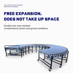 Trasportatori a rulli con guida curva automatica in acciaio inossidabile da 35mm per il caricamento di navi alla rinfusa trasportatori a rulli alimentati flessibili - Product Image 6