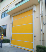 Solution personnalisée Réinitialisation automatique à grande vitesse du PVC Portes enroulables rapides pour entrepôt