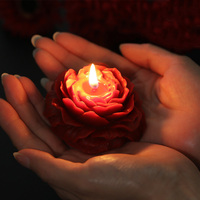 Grosir bunga bentuk Peony ukiran lilin beraroma untuk perayaan pernikahan Dekorasi Rumah