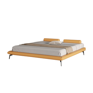 Khung Giường Giường Giường Cỡ <span class=keywords><strong>King</strong></span> Thiết Kế Nội Thất Phòng Ngủ Nệm Da Hiện Đại Giường Cỡ Queen - Product Image 5