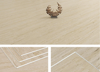 Travertin-Oberfläche Innen Wasserdichter SPC Interlock Travertin-Muster Vinyl-Planken-Bodenbelag Click-Lock Parkett Stein-Kunststoff-Fliesen