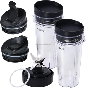 Replacement Parts 16oz Single Serve <strong>Blender</strong> Cup Set &amp; <strong>Blender</strong> Blade 6 Fins Fit for <strong>Ninja</strong> BL660 BL740 BL780 BL771 BL772 BL773CO - Product Image 1