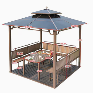 Gazebo Solar de Lujo Económico, Marco de Aluminio con Recubrimiento en Polvo, Techo Metálico, Parasol <span class=keywords><strong>para</strong></span> <span class=keywords><strong>Terraza</strong></span> Exterior - Product Image 3