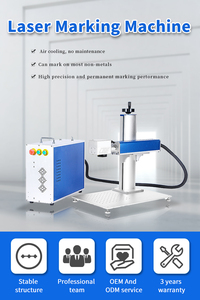작은 휴대용 모바일 미니 통합 20 와트 30 와트 섬유 레이저 마킹 기계 금속 - Product Image 3