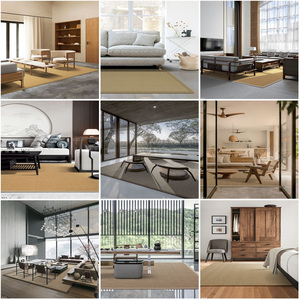 Tapis en <span class=keywords><strong>sisal</strong></span> naturel, tissage droit, texture dense, fibre naturelle pour <span class=keywords><strong>salon</strong></span> - Product Image 2