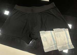 Sous-vêtements d'<span class=keywords><strong>incontinence</strong></span> lavables pour hommes Hygieia avec coussin absorbant, slips urinaires réutilisables anti-fuites pour une <span class=keywords><strong>protection</strong></span> contre les pertes importantes - Product Image 4