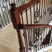 7011 Vietnam Modern Solid Wood Hard Maple Staircase Stair Handrail Fitting Quarter Turn Connecting 6010 Easy Balcony