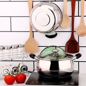 หม้อซุปสแตนเลสขนาด 1 ลิตร ความจุเยอะ พร้อมฝาแก้ว สำหรับทำอาหารที่บ้าน - Product Image 2