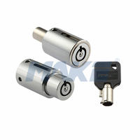 Cylindres de verrouillage tubulaires à poussoir en alliage de zinc haute sécurité MK511-01, anti-perçage, finition chromée brillante pour support iPad/tablette