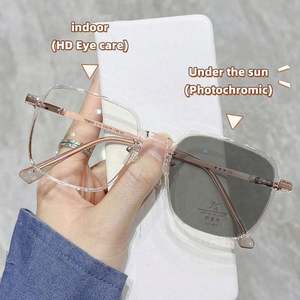 Gafas de Moda al por Mayor con Lentes que Cambian de Color, Anti Luz Azul, Montura Grande, Fotocromáticas, para Computadora, para Mujer - Product Image 3