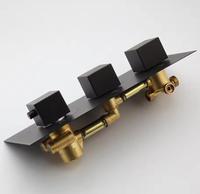 Système de douche thermostatique 3 fonctions avec pommeau de douche cascade et pluie, et douchette à main, ensemble robinetterie de douche