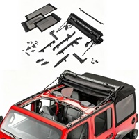 Nouveau produit : Accessoires de modification de voiture, toit souple carré en toile, montage non destructif pour Wrangler JL 18-26