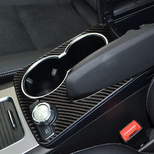 <span class=keywords><strong>Shasha</strong></span> fibre de carbone accessoires souples tasse à eau Hoder autocollant décoration pour Mercedes Benz C300 W204 2007 2008 2009 2015 - Product Image 2