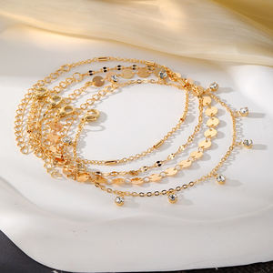 4 pcs/सेट नई डिजाइन राउंड जिरकॉन पेलेंट महिलाओं के लिए - Product Image 3