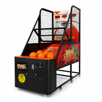 Machine d'arcade de basketball à monnayeur à vendre, jeu de tir de basketball de rue avec écran LED pour bar sportif