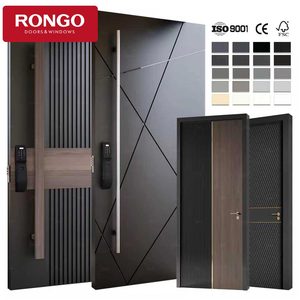 Üst çin High-end markalar zırhlı Metal güvenlik ön kapı güvenlik alüminyum Pivot kapı kurşun geçirmez Anti hırsızlık ana kapı - Product Image 4