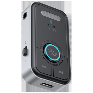 T67 2 Trong Một Cho <span class=keywords><strong>Bluetooth</strong></span> Car Kit V5.3 <span class=keywords><strong>Receiver</strong></span>/Transmitter 3.5Mm Không Dây Âm Thanh Chuyển Đổi Cho Xe Loa Khuếch Đại Công Suất - Product Image 2