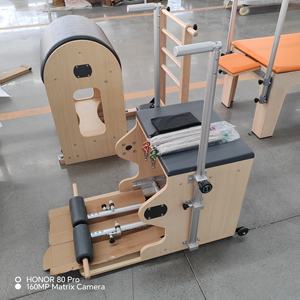 Sedia <span class=keywords><strong>Pilates</strong></span> Wunda in Legno d'Acero di Lusso con Rivestimento Imbottito per Studio Domestico e Attrezzatura Fitness Commerciale - Product Image 2