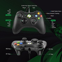 Controlador de Juego con Cable Todo en Uno para XBOX360/PC con Función de Vibración, Venta Directa de Fábrica para Computadora