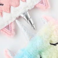 Masker Mata Malam Hangat Perjalanan Unicorn Mewah Lucu Kustom Masker Tidur