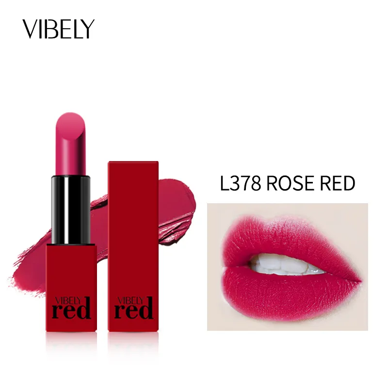 Cinese Rosso del Labbro di Trucco 10 Colori Impermeabile di Lunga Durata Crema Idratante Vegan Velluto Opaco Rossetto