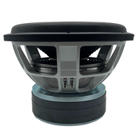 HUIYIN 15125-002 Modèle énorme 15 pouces Audio de voiture forte puissance 4000W RMS double 2 Ohm basse profonde système de musique de voiture Subwoofer haut-parleur