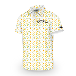 Chemise <span class=keywords><strong>polo</strong></span> décontractée <span class=keywords><strong>de</strong></span> golf à manches courtes, collection hawaïenne, personnalisée, extensible dans 4 sens, légère, 180 g/m², sublimée, <span class=keywords><strong>pas</strong></span> chère - Product Image 6