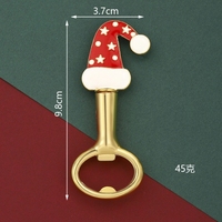 Neuer Weihnachts-Flaschenöffner - Kreativer Welpen- und Bären-Geschenk-Flaschenöffner im Hut-Stil - Kleines Geschenkartikel