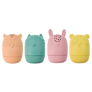 Other Washable New Bpa Free Materials Cute Animals Shape Silicone Baby & Toddler Educational Bath Toys