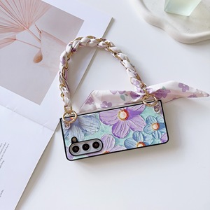 เคสโทรศัพท์มือถือลายดอกทิวลิปสีม่วงพร้อมผ้าพันคอไหมสำหรับ Samsung <span class=keywords><strong>Galaxy</strong></span> <span class=keywords><strong>Z</strong></span> <span class=keywords><strong>Fold</strong></span> 6 5 4 3 vivo XFold Xiaomi <span class=keywords><strong>Fold</strong></span> <span class=keywords><strong>2</strong></span> 3 - Product Image 6