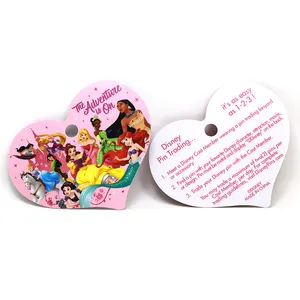 PVC Plastic Custom Printing Heart Shape Cards With Your Own Logo