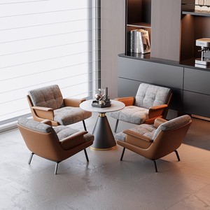 Canapé simple de luxe léger, ensemble de meubles pour hôtel et réception dans le hall d'accueil, 1 table + <span class=keywords><strong>2</strong></span> chaises pour les réunions et les négociations - Product Image 3