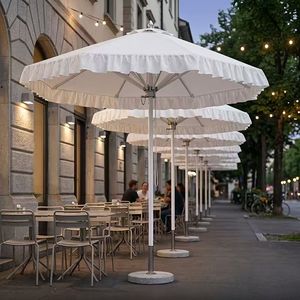Parasol <span class=keywords><strong>de</strong></span> mariage à franges, imperméable, anti-UV, <span class=keywords><strong>en</strong></span> aluminium, à colonne centrale, avec base <span class=keywords><strong>en</strong></span> granit, pour mobilier d'extérieur - Product Image 3