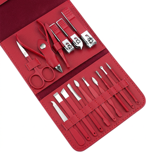 16pcs Professional 7 in 1 Eco-friendly Stainless Steel <b>Nail</b> Clipper Set Cuticle Nippers Travel <b>Case</b> Manicure Pedicure Care Tools - Product Image 4