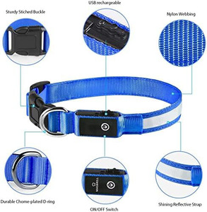 Collier LED Classique pour Chien Rechargeable par USB, Étanche, Écologique, Haute Qualité, Lumineux et Clignotant pour la Sécurité Nocturne, Anti-Perte - Product Image 6