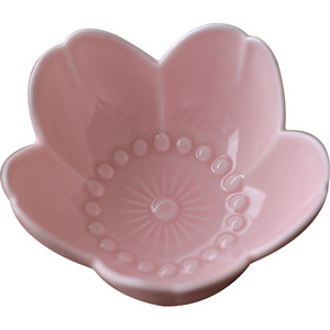 Flower Shape Ceramic Fruit Plate <b>Small</b> Household Dessert <b>Tray</b> Chinese Style Pastry Dish Party Use Porcelain Material - Product Image 5