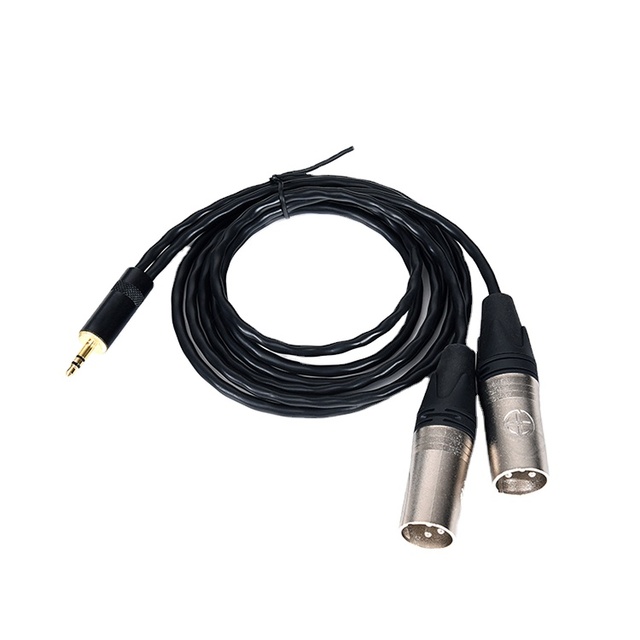 3.5mm Jack to 2 XLR Male Audio signal Cable