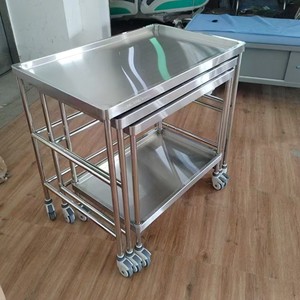 Carrito de Acero Inoxidable para Hospital Red Star, 950*610*910, Carro Móvil de Almacenamiento para Instrumentos Quirúrgicos - Product Image 4